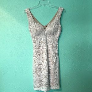 Tan/Ivory Lace Dress